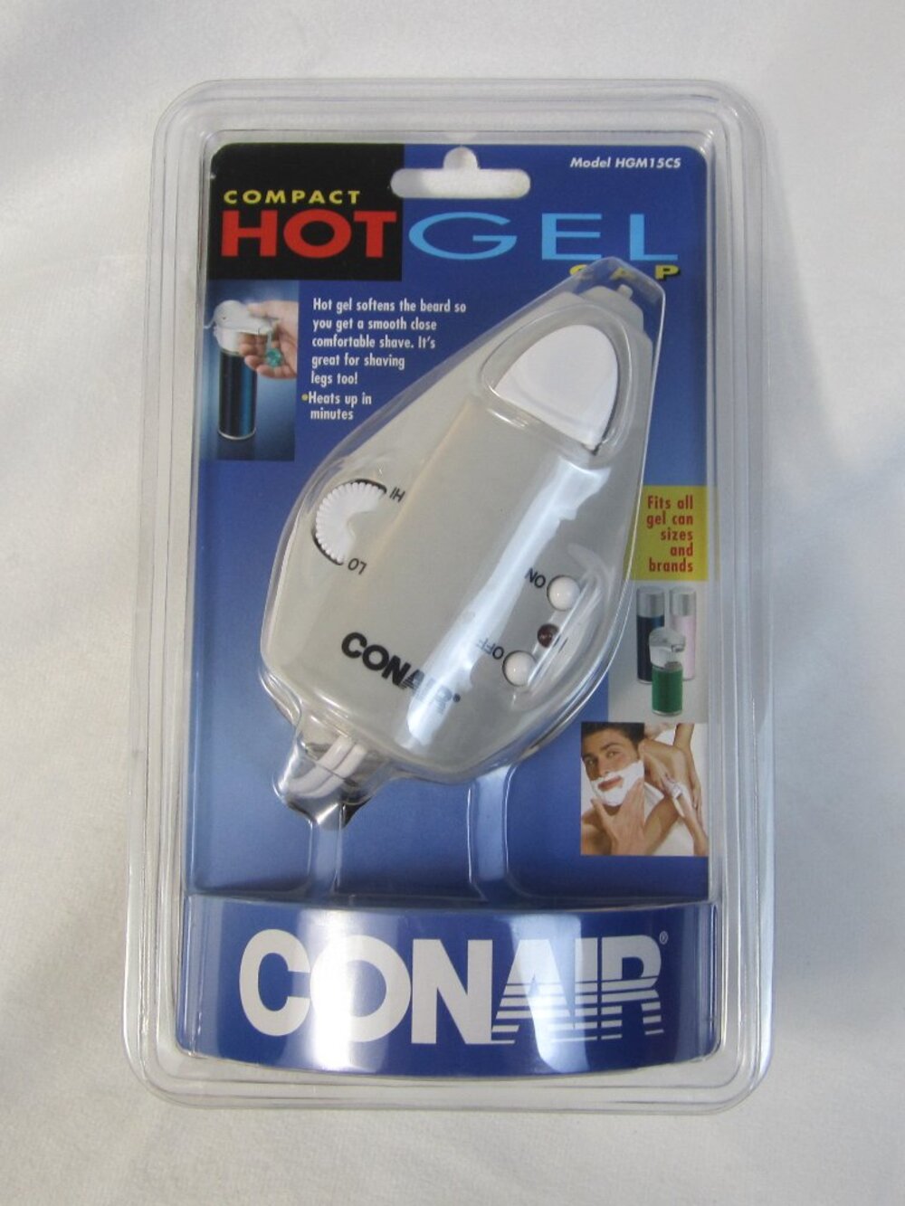 Conair Compact Hot Gel Cap Shaving Cream Warmer System HGM15CS - New - Sealed
